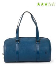 Louis Vuitton Skórzana torebka "Soufflot" w kolorze niebieskim - 30 x 14,5 x 13,5 cm rozmiar: onesize. Niebieskie torebki klasyczne damskie Louis Vuitton, bez wzorów, z materiału, bez dodatków. Za 2,253.99 zł.