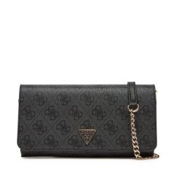 Torebka Guess. Szare torebki klasyczne damskie Guess, z aplikacjami, wizytowe, bez kołnierzyka, bez ramiączek. Za 319.99 zł.