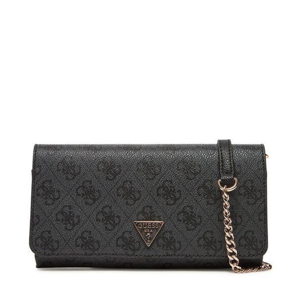 Torebka Guess. Szare torebki klasyczne damskie Guess, z aplikacjami, wizytowe, bez kołnierzyka, bez ramiączek. Za 249.99 zł.