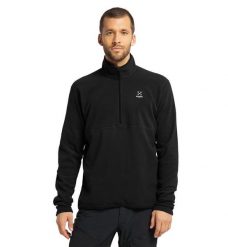 HAGLOFS Bluza męska Pollux Half Zip Fleece black-XL. Czarne bluzy bez kaptura męskie Haglöfs, m, z materiału. Za 167.90 zł.
