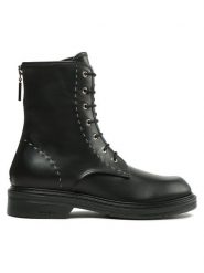Max Mara Trzewiki Urbancompact 2347960137600 Czarny. Czarne botki damskie Max Mara, ze skóry, bez obcasa, na płaskiej podeszwie, bez zapięcia. Za 3,229.00 zł.