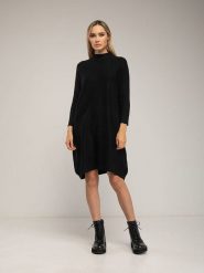 Tantra Sukienka w kolorze czarnym rozmiar: onesize. Czarne sukienki damskie Tantra, bez wzorów, bez kołnierzyka, bez ramiączek, midi. Za 191.88 zł.