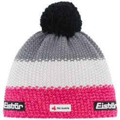 Czapka dla dorosłych Star Pompon MU SKA. Czerwone czapki męskie Eisbar, na zimę, bez wzorów, z poliesteru, retro. Za 175.99 zł.