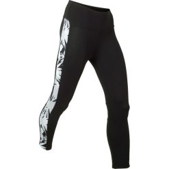 Legginsy sportowe, dł. 3/4, Level 1 bonprix czarno-srebrnoszary. Czarne legginsy damskie bonprix, bez wzorów, na fitness i siłownię. Za 89.99 zł.
