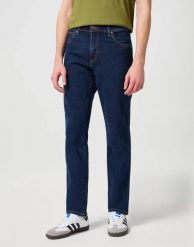WRANGLER TEXAS SLIM MĘSKIE SPODNIE JEANSOWE CROSS GAME W12S8311U 112126497. Niebieskie spodnie materiałowe męskie Wrangler, bez wzorów, z jeansu, z podwyższonym stanem. Za 199.99 zł.