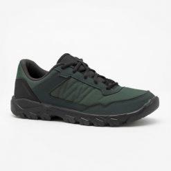 Buty turystyczne męskie Quechua NH50 niskie. Szare buty trekkingowe męskie QUECHUA, z materiału, bez zapięcia, outdoorowe. Za 69.99 zł.