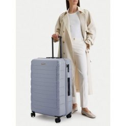 Walizka duża GINO ROSSI. Szare walizki Gino Rossi, bez wzorów, duże. Za 299.99 zł.