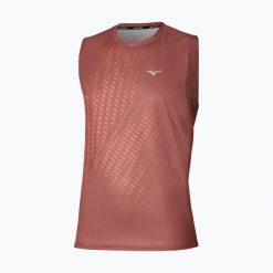 Koszulka do biegania męska Mizuno Core Graphic Sleeveless. Brązowe t-shirty sportowe męskie Mizuno, m, z materiału, bez ramiączek, do biegania. Za 149.99 zł.