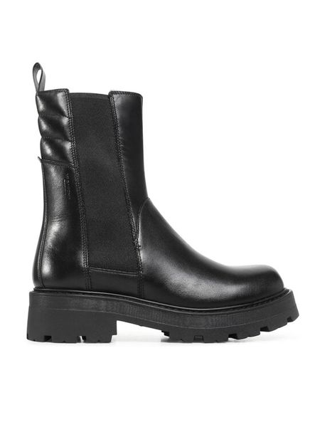Vagabond Shoemakers Sztyblety Cosmo 2.0 4849-401-20 Czarny. Czarne botki damskie Vagabond Shoemakers, ze skóry, bez obcasa, na płaskiej podeszwie, bez zapięcia. Za 613.37 zł.