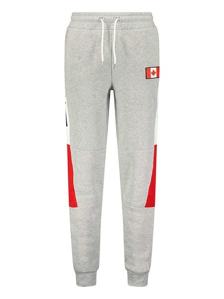 Canadian Peak Spodnie dresowe "Molemeak" w kolorze szarym rozmiar: L. Szare spodnie dresowe męskie Canadian Peak, bez wzorów, z dresówki. Za 115.24 zł.