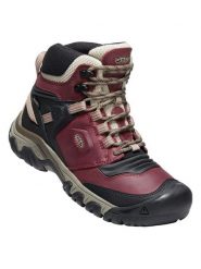 Keen Skórzane buty turystyczne "Ridge Flex" w kolorze czerwono-czarnym rozmiar: 38,5. Czarne obuwie trekkingowe damskie Keen. Za 495.95 zł.