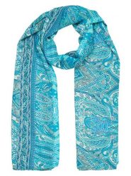 Ipanima Szal w kolorze niebiesko-turkusowym - 180 x 100 cm rozmiar: onesize. Niebieskie szaliki i kominy damskie Ipanima, bez wzorów, z materiału. Za 34.99 zł.