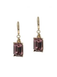 Otazu Pozłacane kolczyki-kreole z kryształami Swarovski rozmiar: onesize. Różowe kolczyki damskie Otazu, z kryształem, pozłacane. Za 166.95 zł.