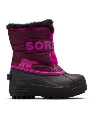 Sorel Śniegowce Snow Commander™ 2114101562 Bordowy. Czerwone kozaki dziewczęce Sorel, bez wzorów, z materiału, bez obcasa. Za 199.99 zł.