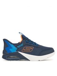 Skechers Sneakersy 403890L/NVBL Granatowy. Niebieskie buty sportowe chłopięce Skechers, z materiału, bez zapięcia. Za 249.99 zł.