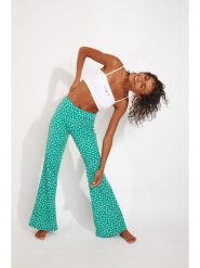 Banana Moon Spodnie "Bloomgirl" w kolorze zielonym rozmiar: 40. Zielone spodnie materiałowe damskie Banana Moon, bez wzorów, z materiału. Za 130.99 zł.