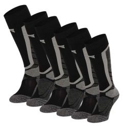 Skarpety snowboardowe Xtreme, 6 par, Multi Czarny. Czarne skarpetki damskie XTREME SOCKSWEAR, bez wzorów. W wyprzedaży za 275.59 zł.