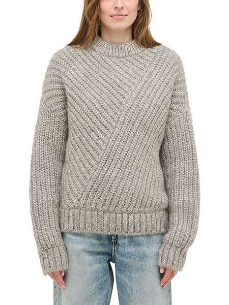 Mustang Sweter w kolorze szarym rozmiar: XL. Szare swetry klasyczne damskie Mustang, xl, ze splotem, bez kołnierzyka. Za 235.50 zł.