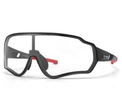 Okulary sportowe unisex Rockbros 10161 z fotochromem. Czarne okulary przeciwsłoneczne męskie ROCKBROS, z gumy. Za 117.00 zł.