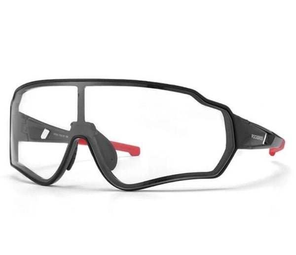 Okulary sportowe unisex Rockbros 10161 z fotochromem. Czarne okulary przeciwsłoneczne męskie ROCKBROS, z gumy. Za 119.00 zł.