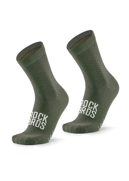 Skarpety rowerowe Rockbros. Zielone skarpetki damskie ROCKBROS, bez wzorów, z elastanu. Za 51.60 zł.