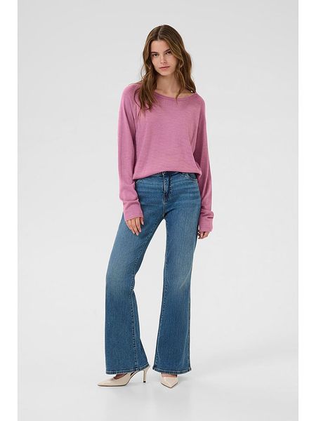 CULTURE Sweter w kolorze jasnoróżowym rozmiar: S. Różowe swetry klasyczne damskie Culture, s, bez kołnierzyka. Za 78.99 zł.