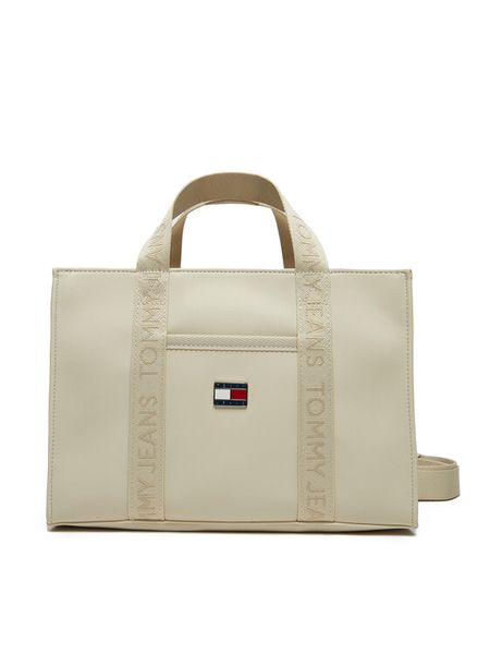 Tommy Jeans Torebka AW0AW16959 Écru. Torebki klasyczne damskie Tommy Jeans, bez wzorów, z jeansu, bez dodatków. Za 309.99 zł.