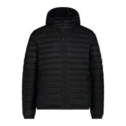 Kurtka z kapturem CMP. Czarne kurtki męskie CMP, m, bez wzorów, z puchu, z kapturem, narciarskie. Za 611.60 zł.