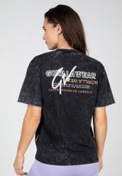 Medina Duże rozmiary Koszulka - Washed Czarny. Czarne bluzki sportowe damskie GORILLA WEAR, m, z bawełny, bez kołnierzyka, bez ramiączek. Za 178.00 zł.