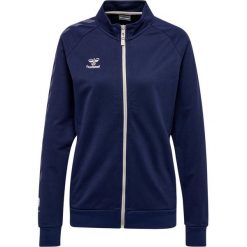 Damska bawełniana bluza dresowa zapinana na zamek Hummel Move Grid. Niebieskie bluzy bez kaptura damskie HUMMEL, bez wzorów, z bawełny, bez ramiączek, bez kaptura. Za 269.50 zł.