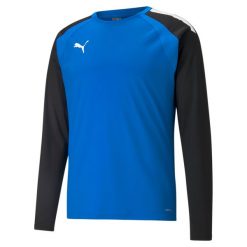 Bluza Puma Teamliga. Czarne bluzy bez kaptura męskie Puma, bez wzorów, sportowe, bez kołnierzyka, bez ramiączek. Za 249.00 zł.