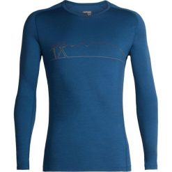 Icebreaker Koszulka męska z długim rękawem Mens 200 Oasis Deluxe Raglan LS Crewe Single Line Ski Prussian Blue XXL. Niebieskie bielizna termoaktywna męska Icebreaker, m, z wełny, bez ramiączek, outdoorowe. W wyprzedaży za 269.00 zł.