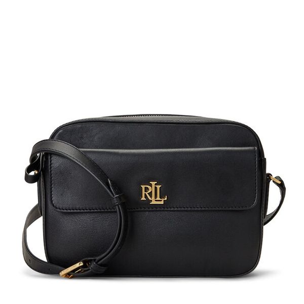 Torebka LAUREN RALPH LAUREN. Czarne listonoszki damskie Lauren Ralph Lauren, bez wzorów, bez dodatków. Za 759.99 zł.