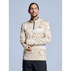 Bluza narciarska - Męska - Cabin Life - biała wielokolorowa. Brązowe bluzy bez kaptura męskie POEDERBAAS, m, z elastanu. Za 264.52 zł.