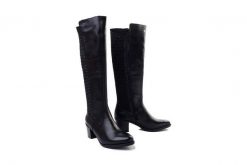 RIEKER Y2050-00 black, kozaki damskie. Czarne kozaki damskie Rieker, z gumy, bez obcasa, na obcasie. Za 489.90 zł.