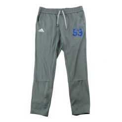 Second life - Spodnie dresowe męskie Motif 53 AeroReady - Stan bardzo dobry. Szare spodnie sportowe męskie Adidas, z dresówki. Za 138.16 zł.