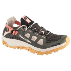 Buty Salomon Techamphibian 5 W L47750800 zielone. Zielone buty sportowe na co dzień damskie bez wzorów, trekkingowe. Za 602.84 zł.