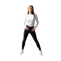 Termoaktywne legginsy jeździeckie z pełnym siedziskiem dla kobiet Horze Tiffany. Czarne bielizna termoaktywna damska HORZE, l, bez wzorów, z materiału. Za 469.50 zł.