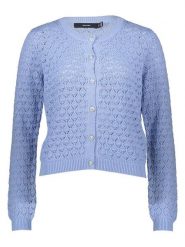 Vero Moda Kardigan "Jaqueline" w kolorze niebieskim rozmiar: S. Niebieskie kardigany damskie Vero Moda, s, bez wzorów, ze splotem. Za 109.95 zł.