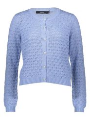 Vero Moda Kardigan w kolorze błękitnym rozmiar: S. Niebieskie kardigany damskie Vero Moda, s, bez wzorów, z bawełny. Za 83.22 zł.
