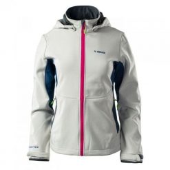 Kurtka damska Softshell Brugi 2NAX - biała, Rozmiar L. Białe kurtki damskie Brugi, l, bez wzorów, z dzianiny, bez kaptura. W wyprzedaży za 124.99 zł.