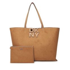 Torebka DKNY. Brązowe torebki klasyczne damskie DKNY, bez wzorów, bez dodatków. Za 489.99 zł.
