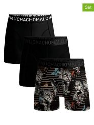 Muchachomalo Bokserki (3 pary) w kolorze czarnym ze wzorem rozmiar: XXL. Czarne bokserki męskie Muchachomalo, bez wzorów. Za 119.95 zł.