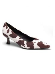 C'M Czółenka w kolorze kremowo-brązowym rozmiar: 36. Brązowe czółenka damskie C'M, bez wzorów, bez obcasa, na obcasie. Za 108.99 zł.