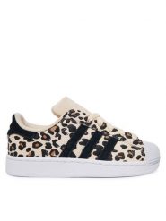 Adidas Sneakersy Superstar II KK2116 Beżowy. Brązowe buty sportowe dziewczęce Adidas, bez wzorów, ze skóry, bez zapięcia. Za 299.99 zł.