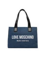 LOVE MOSCHINO Torebka JC4056PP1OLG170A Niebieski. Niebieskie torebki klasyczne damskie Love Moschino, bez wzorów, z materiału, bez dodatków. Za 879.99 zł.