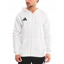 Bluza Męska adidas Entrada 26 z Kapturem Rozsuwana Sportowa Bawełniana XXL. Białe bluzy sportowe męskie Adidas, bez wzorów, z bawełny, sportowe, bez kołnierzyka, bez ramiączek. Za 144.99 zł.