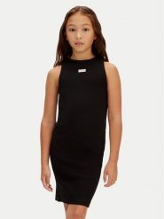 Calvin Klein Jeans Sukienka letnia LVCKSJH07G Czarny Slim Fit. Czarne spodnie dziewczęce Calvin Klein Jeans, z bawełny. Za 189.99 zł.