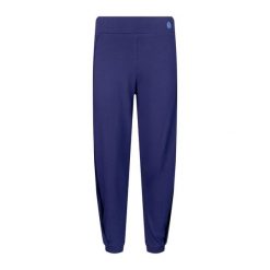 Spodnie do jogi Moonholi Crescent Open Sweatpants z rozcięciem. Niebieskie spodnie dresowe damskie MOONHOLI, bez wzorów, sportowe. Za 299.00 zł.