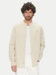 Tommy Jeans Koszula DM0DM20893 Beżowy Regular Fit. Brązowe koszule męskie Tommy Jeans, m, bez wzorów, z jeansu, bez kołnierzyka, bez ramiączek. Za 219.99 zł.